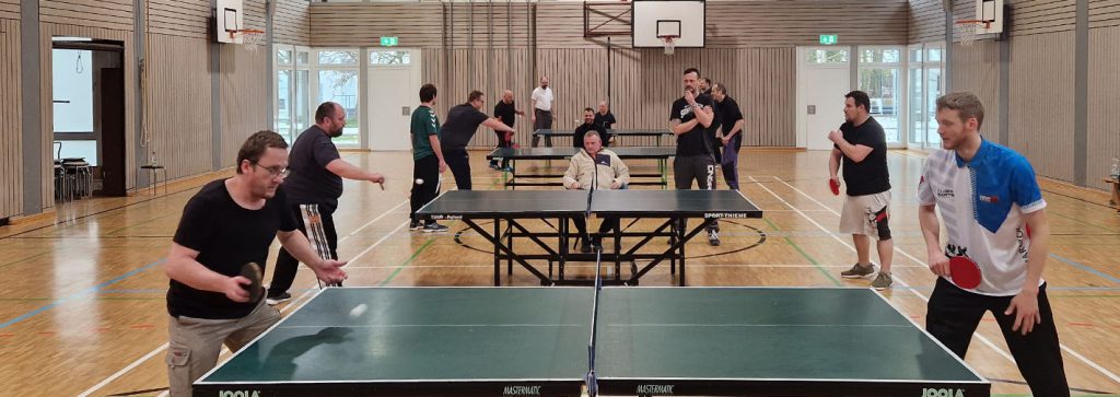 Tischtennis Turnier bei Umschulung im BFW Thueringen