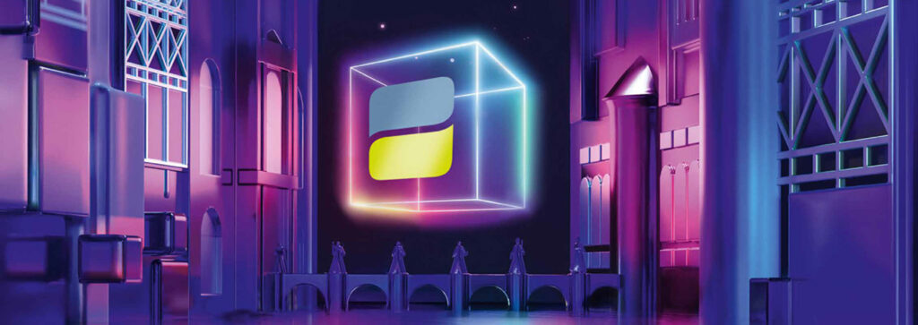 Logo der Deutschen Rentenversicherung in futuristischer Umgebung